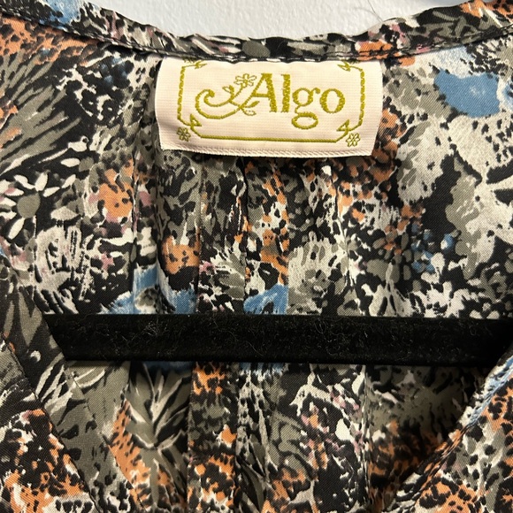 🍁🍁Vintage Anglo size m beautiful pattern, maxi dress - Picture 4 of 7